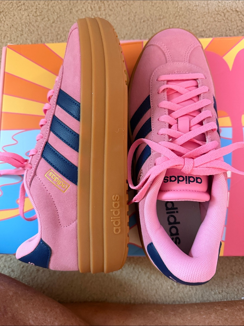 ADIDAS VL Court Bold Womens Platform Shoes - Picture 2 of 8